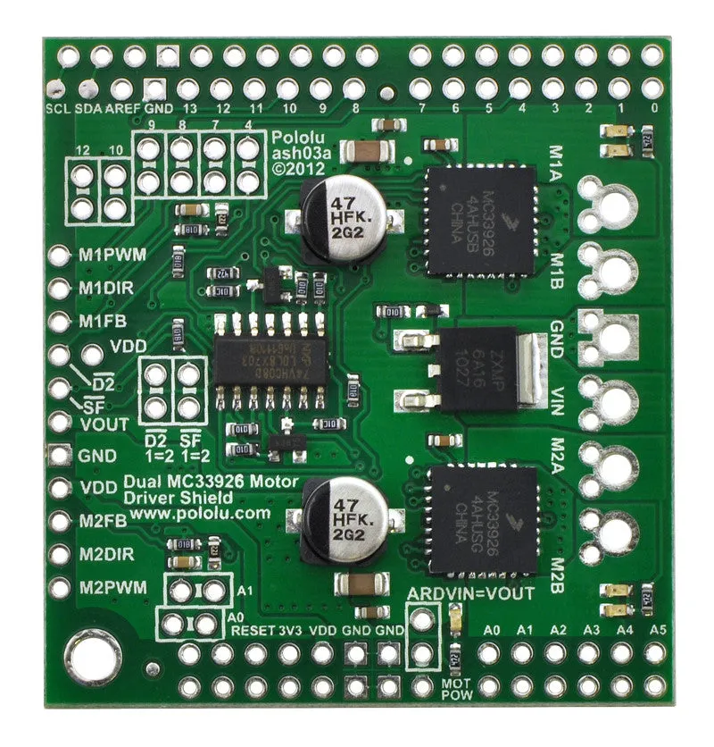 Pololu Dual MC33926 Motor Driver Shield for Arduino