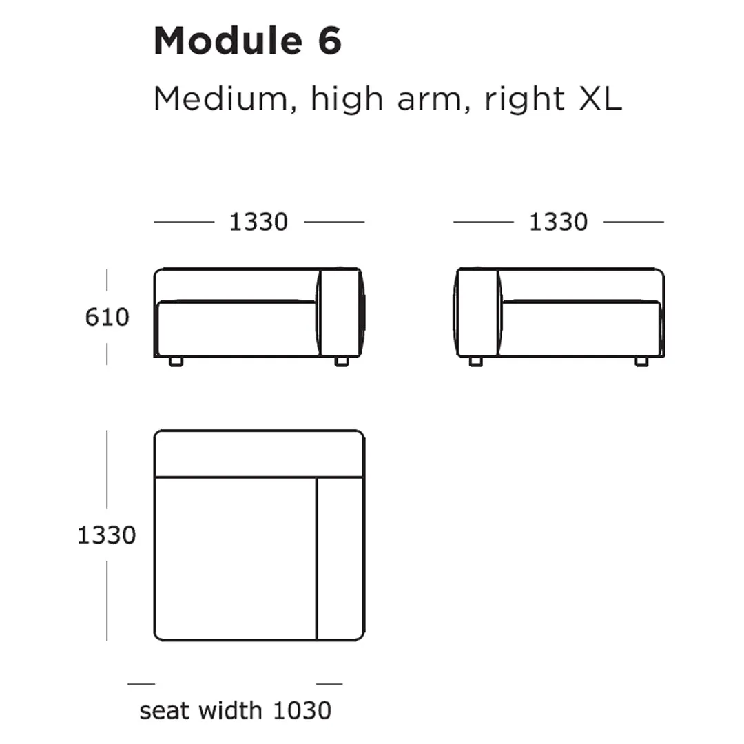 Pontone Modular Sofa (Modules 1-8)