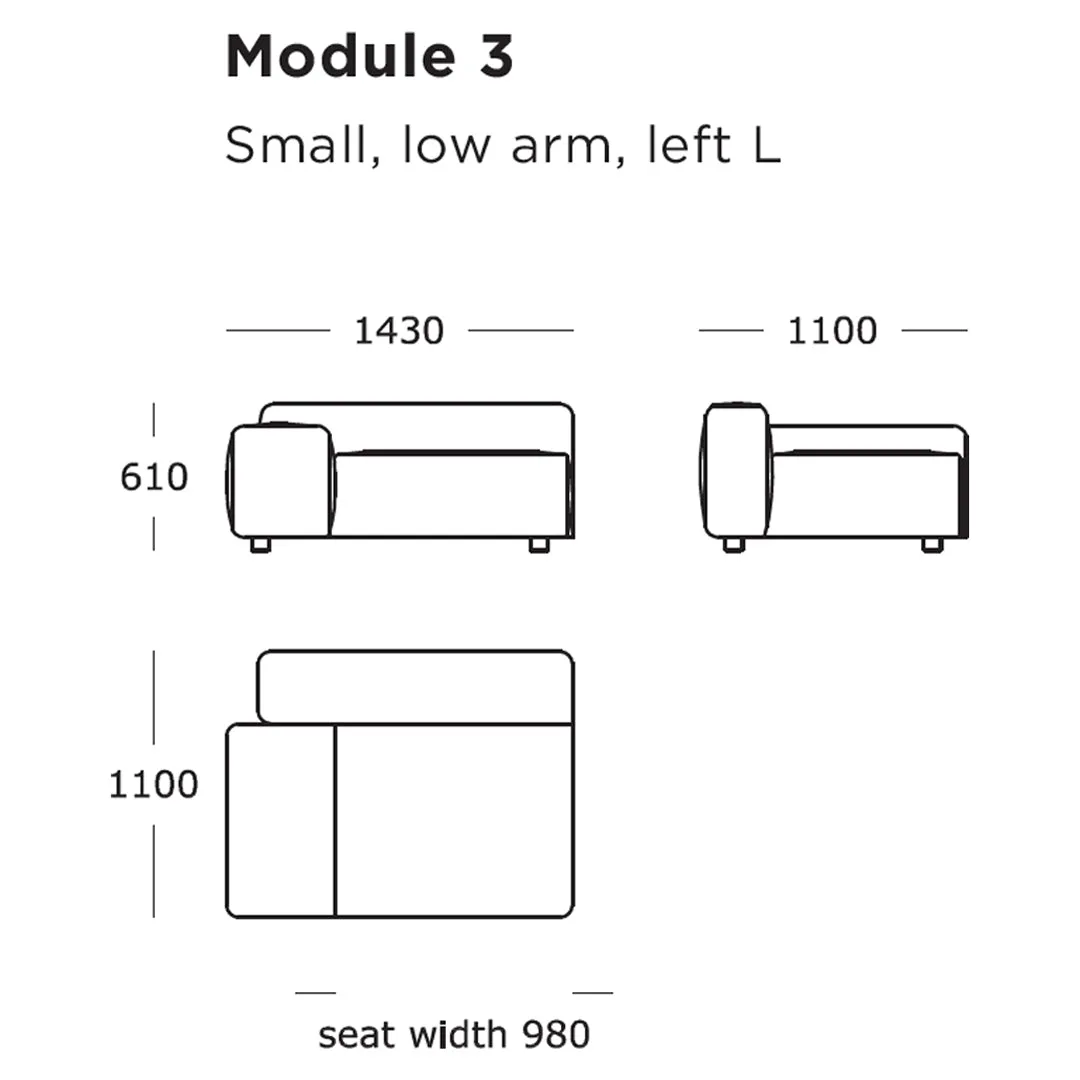 Pontone Modular Sofa (Modules 1-8)