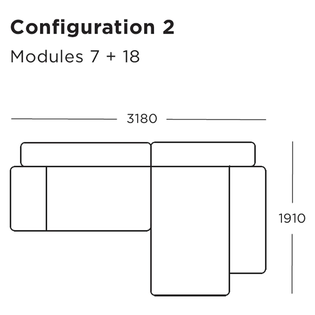 Pontone Modular Sofa (Modules 1-8)