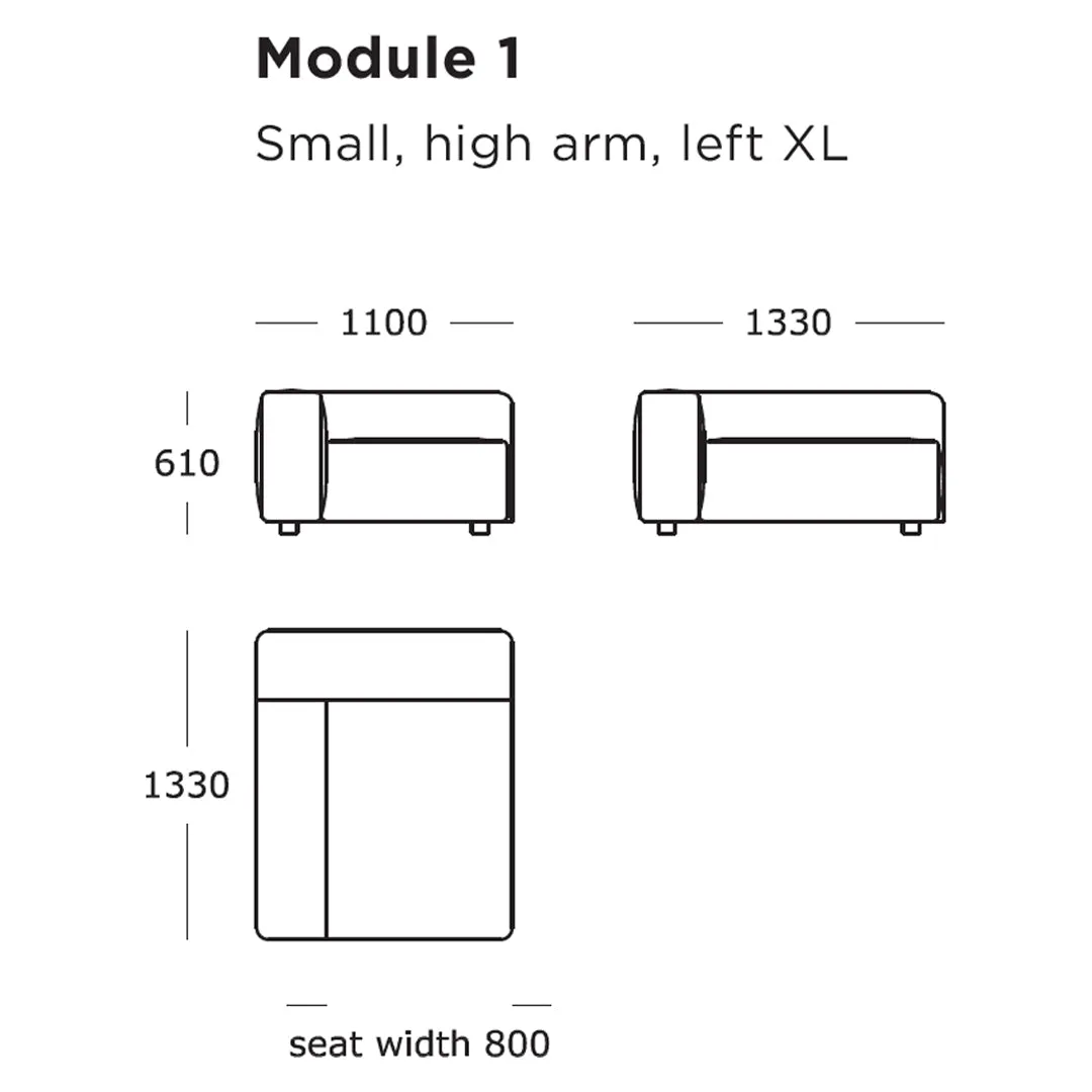 Pontone Modular Sofa (Modules 1-8)