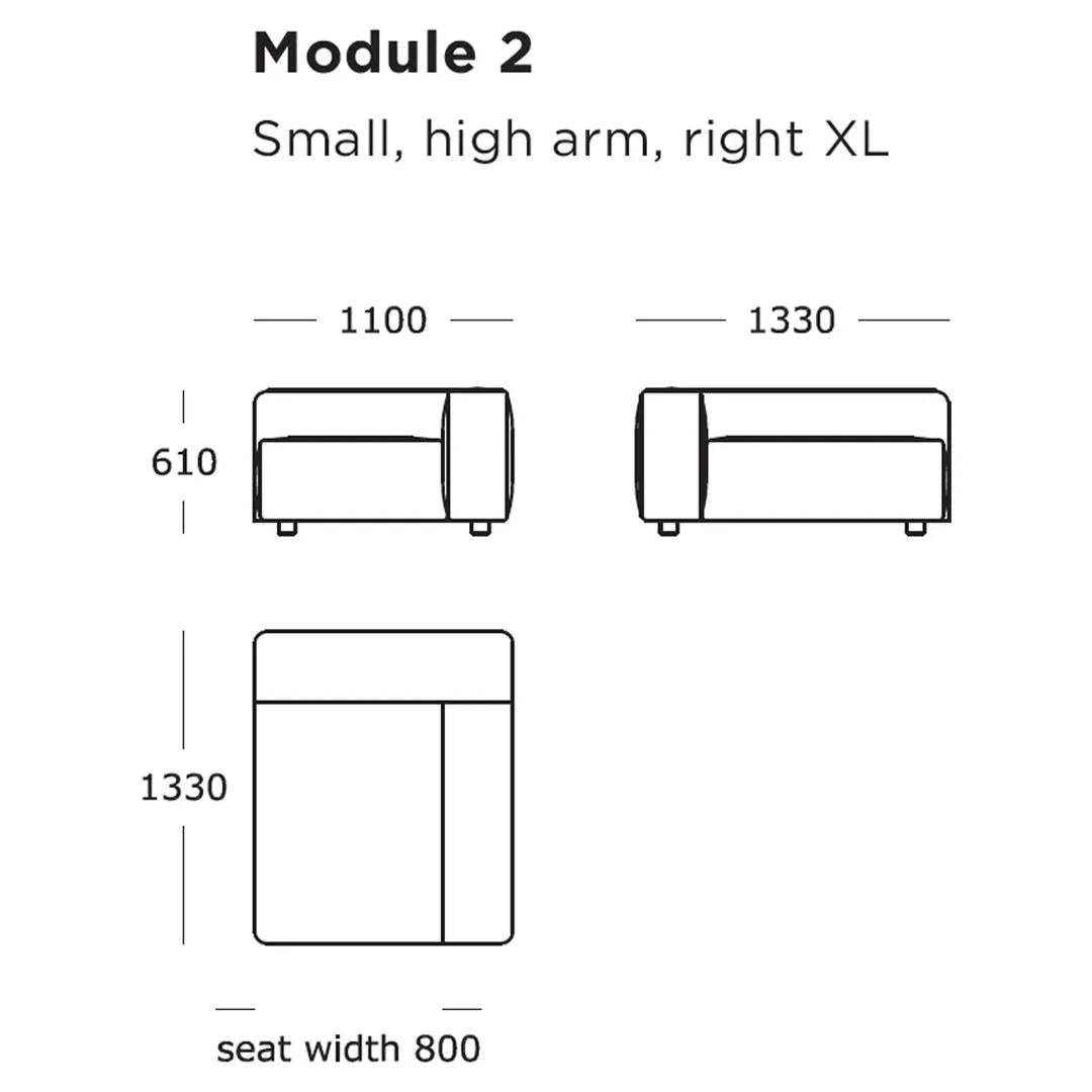 Pontone Modular Sofa (Modules 1-8)