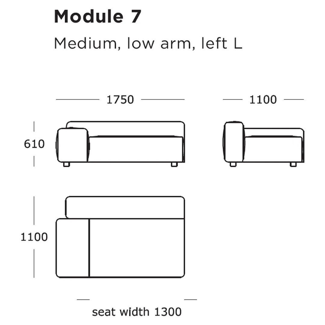 Pontone Modular Sofa (Modules 1-8)