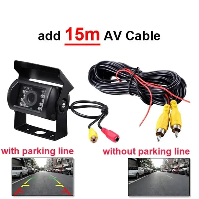 Reverse Camera 4 Pin AV Port IR Night  Backup Camera Waterproof For Truck/Trailer/Pickups/RV/ Heavy