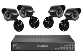 Security cameras DVR system with 4 outdoor Night vision cameras