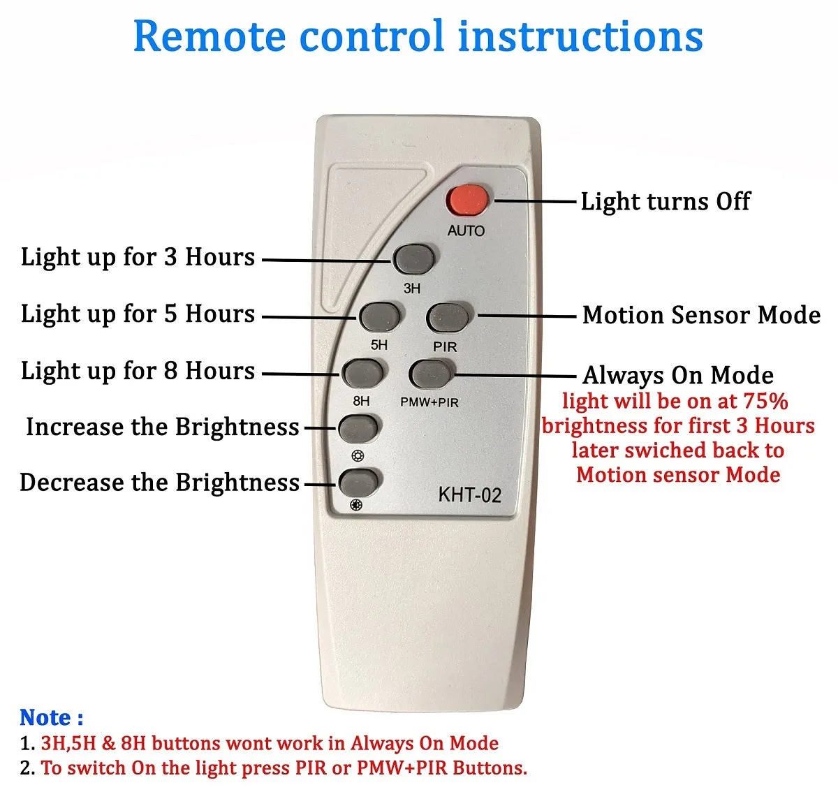 Solar Street Light 60 Watt LED Chip Owl Series Motion Sensor - TTASLM60W