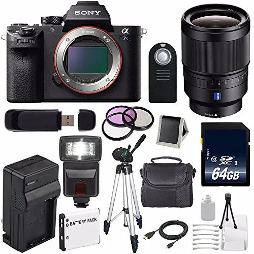 Sony Alpha a7S II a7S Mark II a7SII ILCE7SM2/B Mirrorless Digital Camera (International Model)   Sony Distagon T FE 35mm Lens Pro Bundle