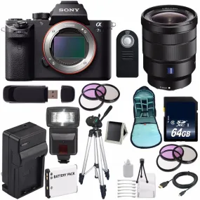 Sony Alpha a7S II a7S Mark II a7SII ILCE7SM2/B Mirrorless Digital Camera (International Model)   Vario-Tessar T FE 16-35 Lens Pro Bundle