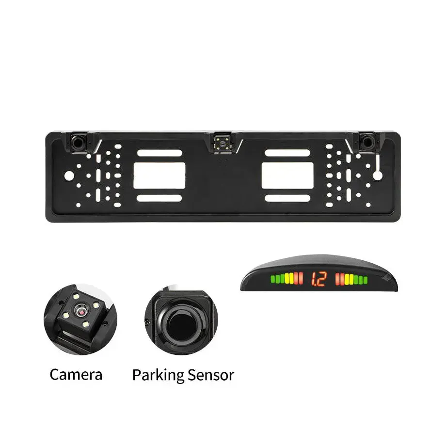 Targa Universal Number Plate Rear View Camera With Parking Sensors