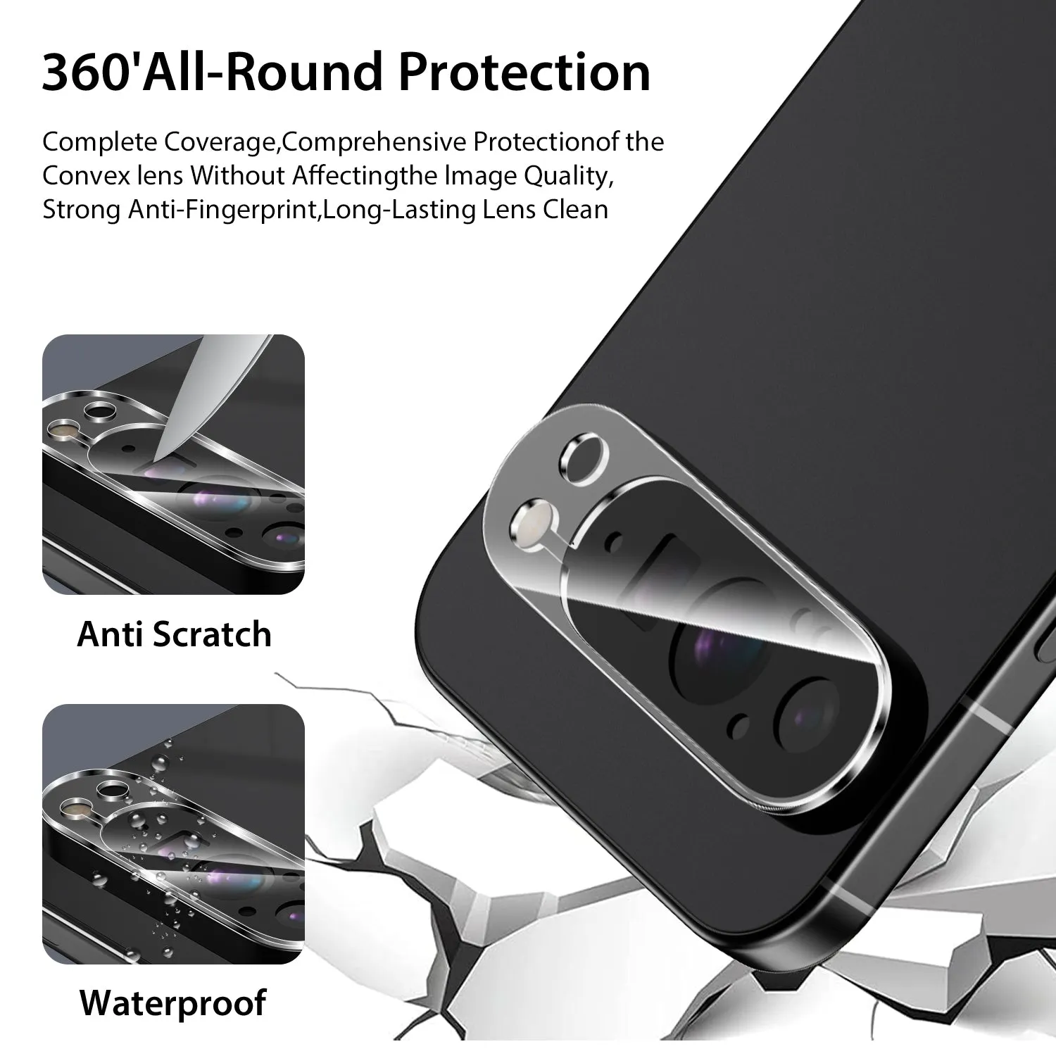 Tough On Google Pixel 9 Pro XL Camera Protector Glass