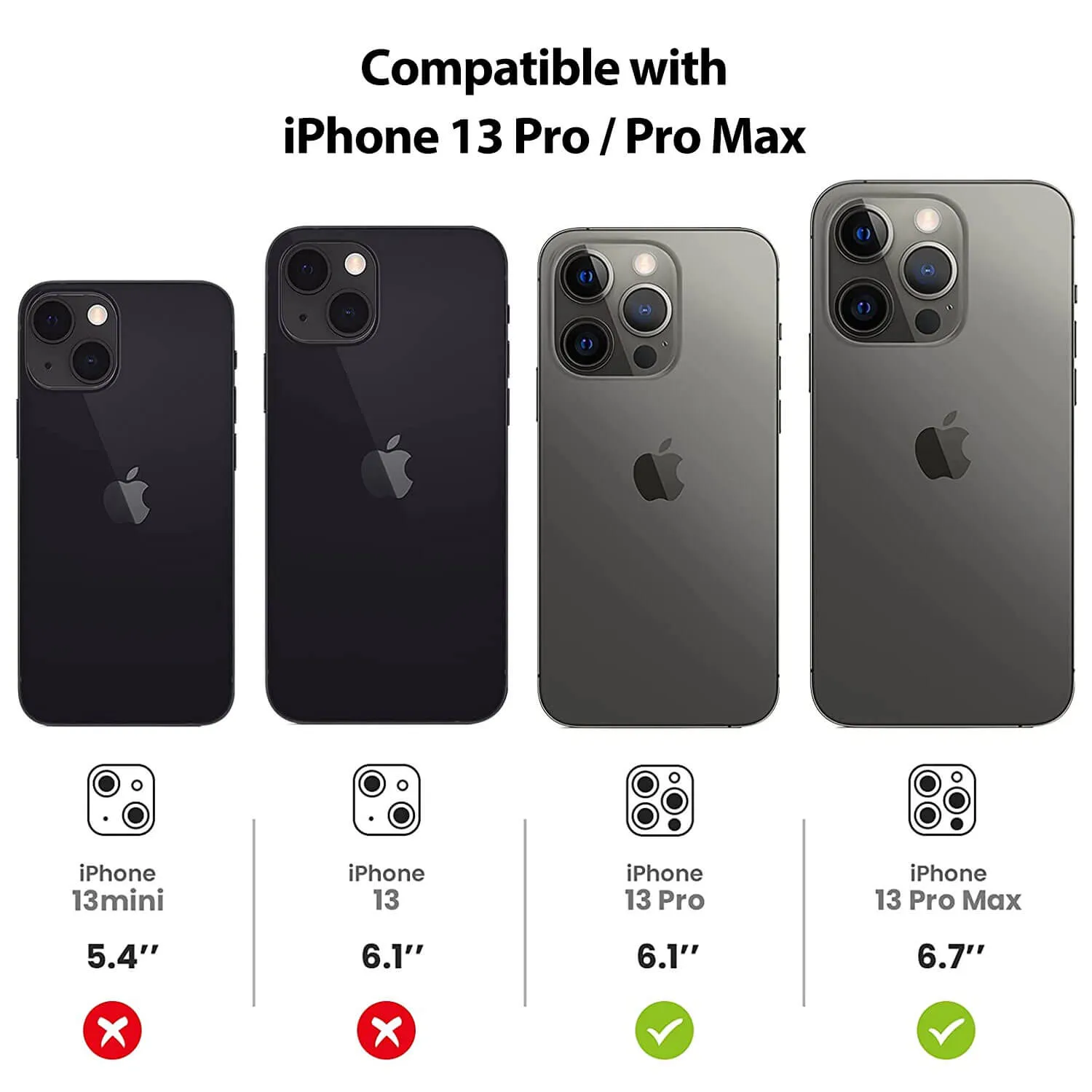 Tough On iPhone 13 Pro Camera Lens Protector