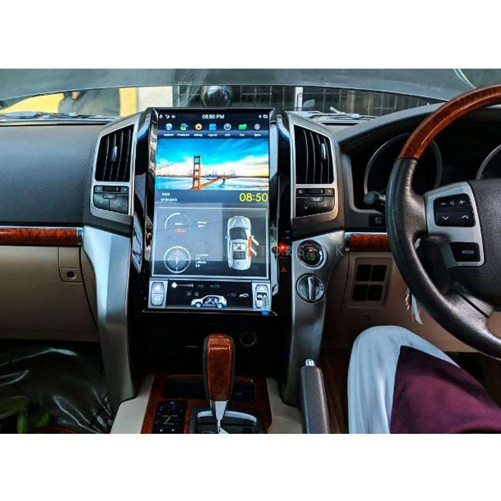 Toyota Land Cruiser ZX Tesla LCD Black 16 Inches High Version- Model 2008-2016 - IPS Display Multimedia System Android