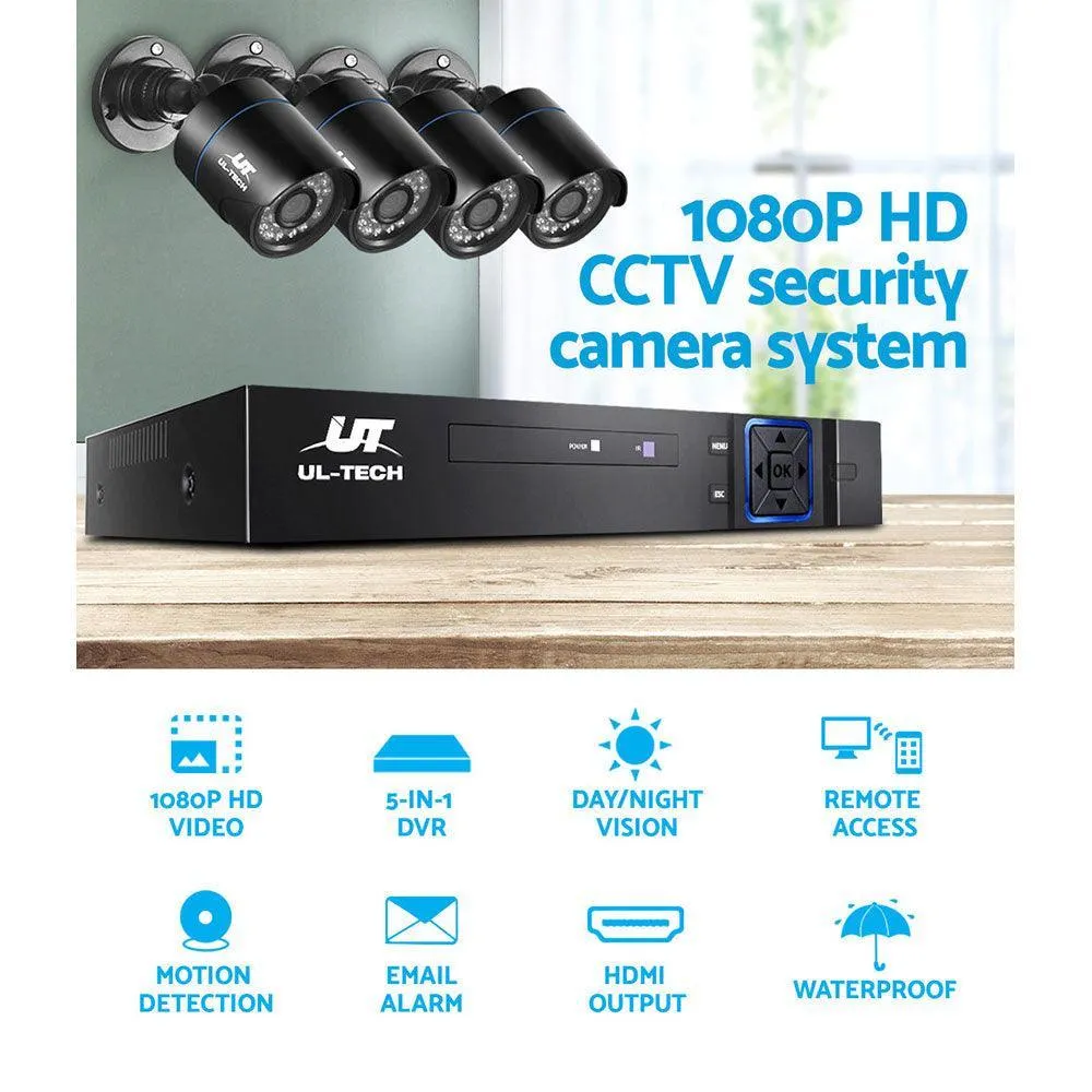 UL Tech 1080P 8 Channel HDMI CCTV Security Camera with 1TB Hard Drive