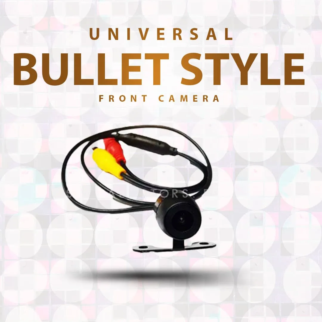 Universal Bullet Style Front Camera - Car Parking Camera | Security Camera | Front Guide Line Parking Backup Camera