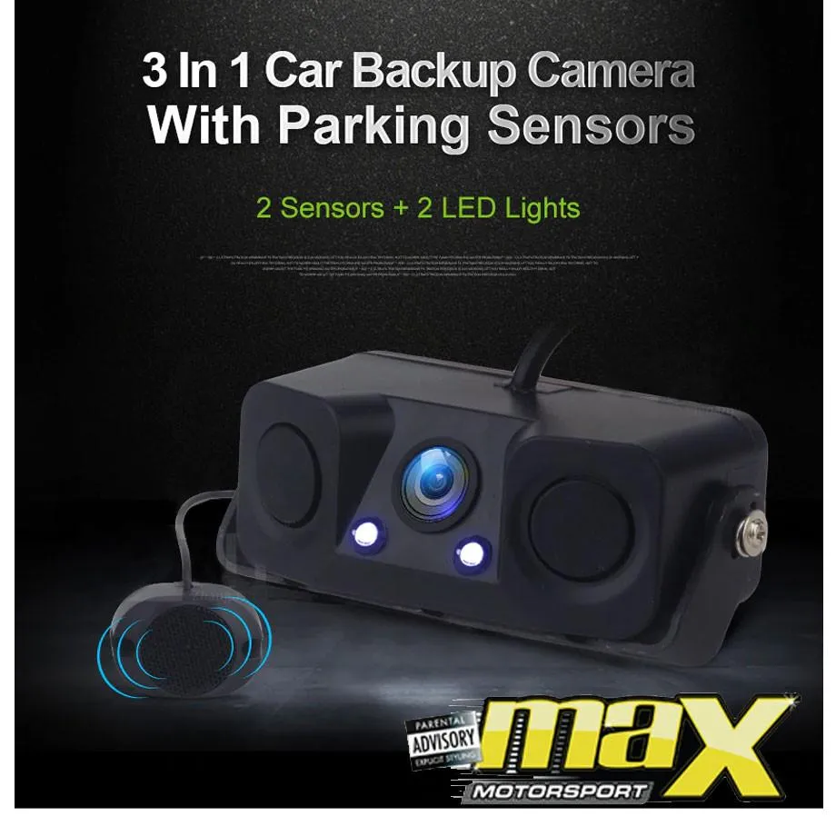 Universal Rear View Camera With Parking Sensors