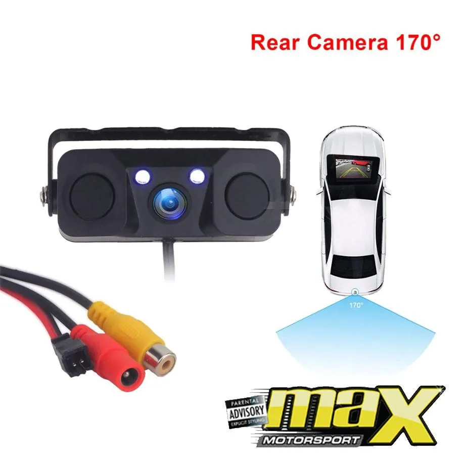 Universal Rear View Camera With Parking Sensors