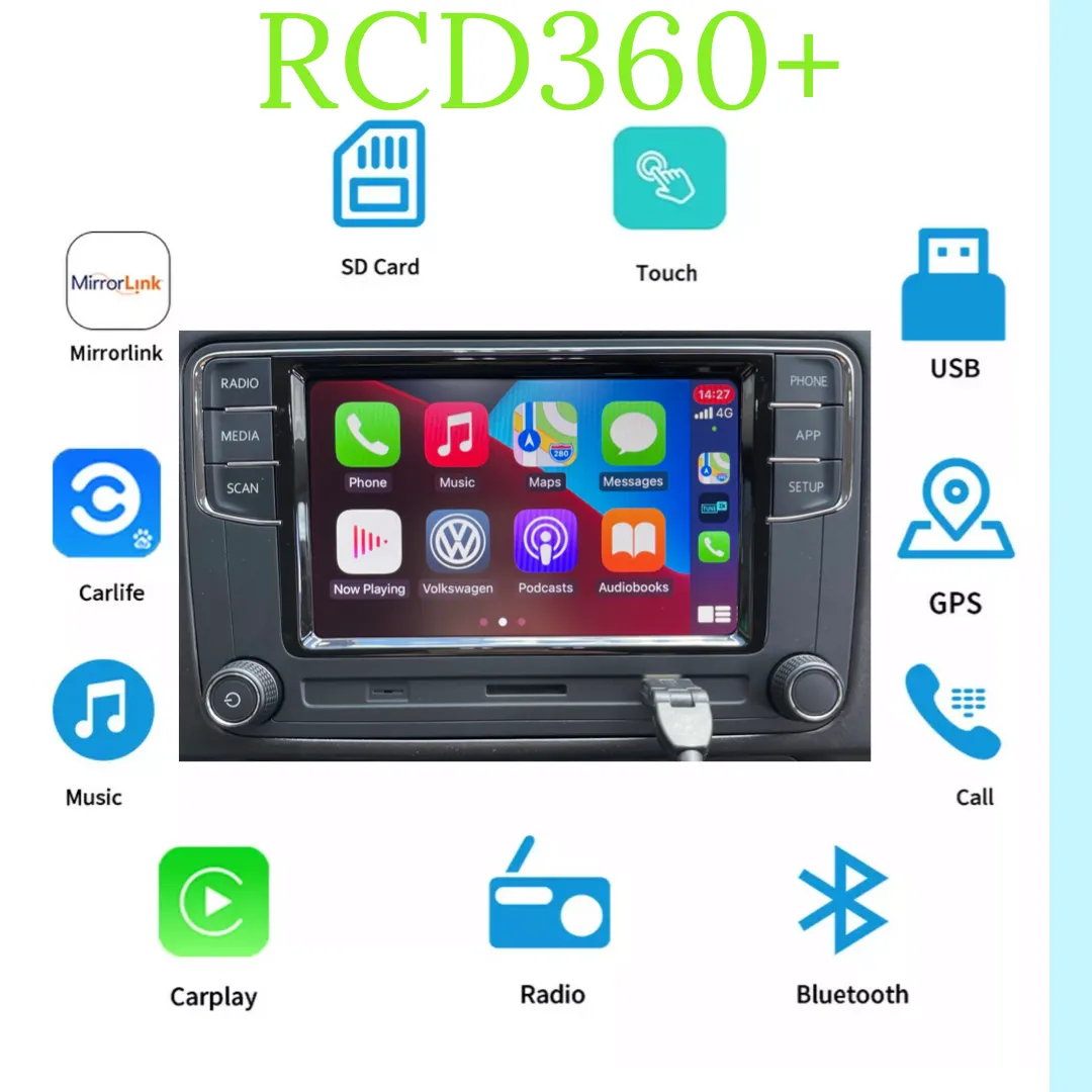 VW T6 RCD360  With Apple Car Play / Android Auto 6.5" Factory Fit Transporter 2015 - 2019