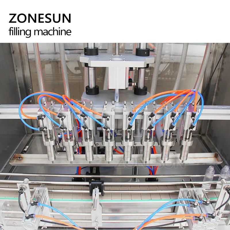 ZONESUN Automatic Pneumatic High Speed Beverage Production Line Cans Drinking Water Milk Oil Filling Machine Supplier